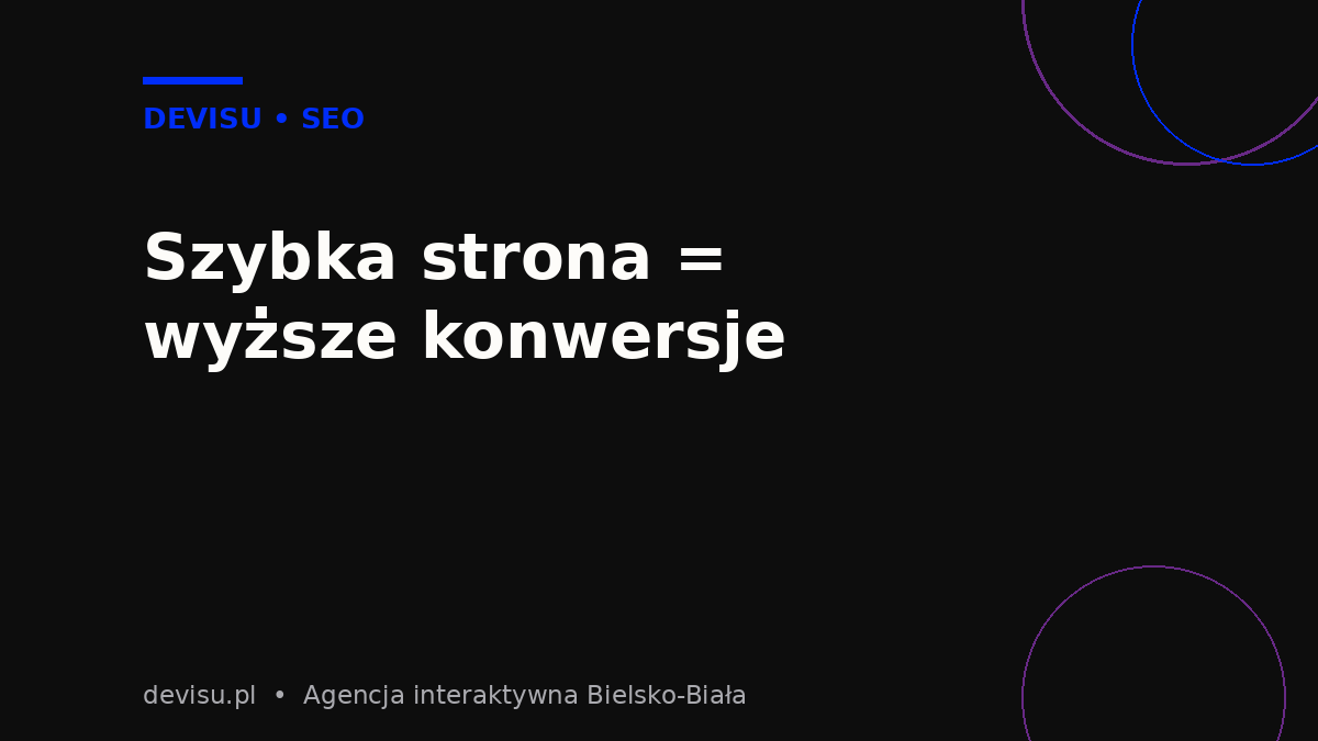 Szybkość ładowania strony a konwersje i pozycje w wynikach wyszukiwania Google