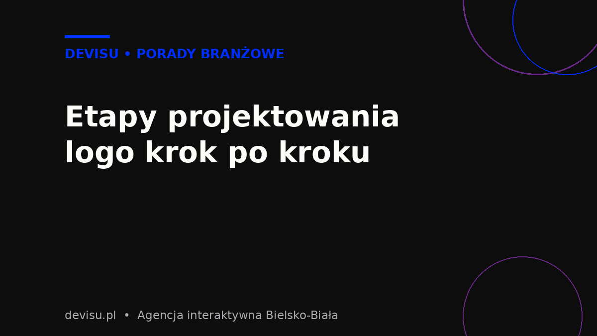 Etapy projektowania logo dla firmy krok po kroku – schemat procesu