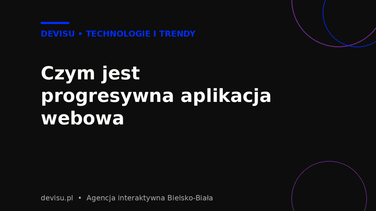 Schemat działania progresywnej aplikacji webowej PWA w przeglądarce