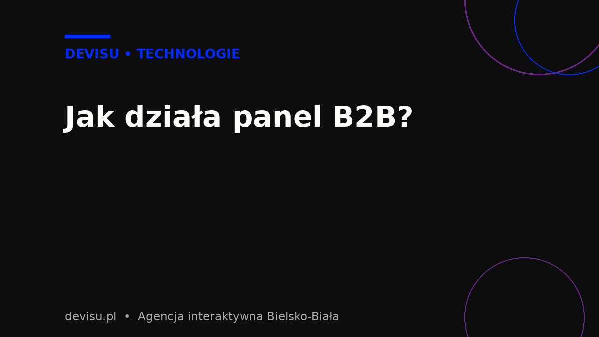 Jak działa panel B2B – schemat samoobsługowego składania zamówień hurtowych online
