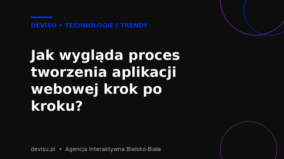 Proces tworzenia aplikacji webowej dla firmy krok po kroku